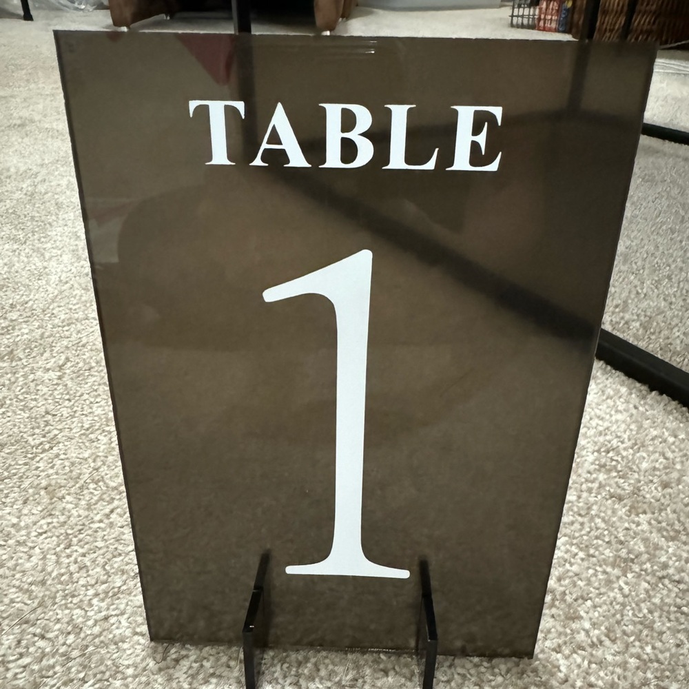 Table Numbers